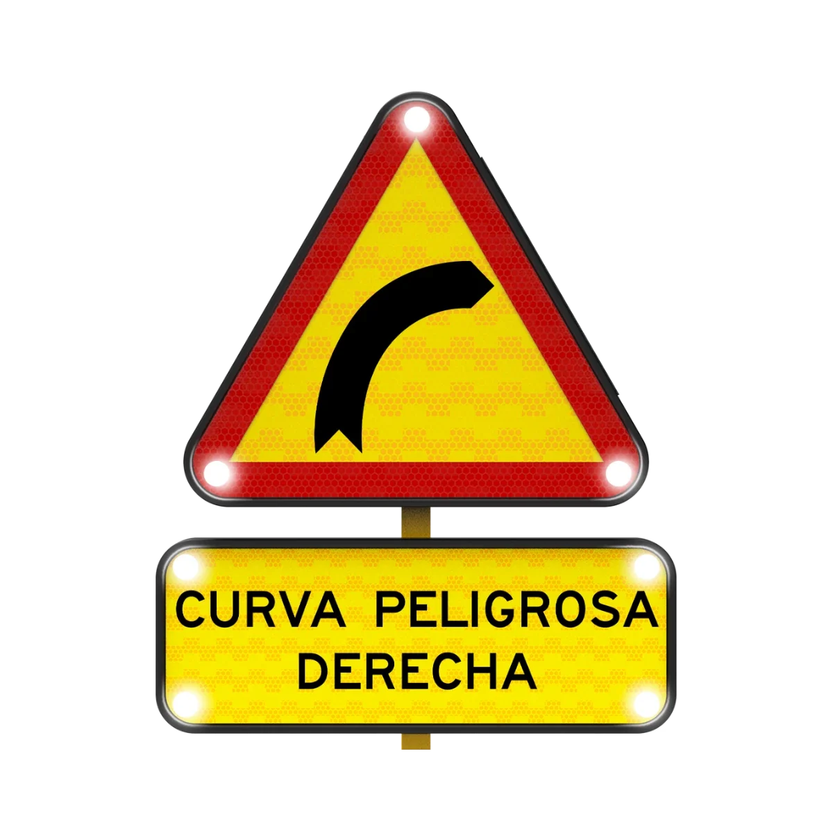 Curva Peligrosa hacia la Derecha