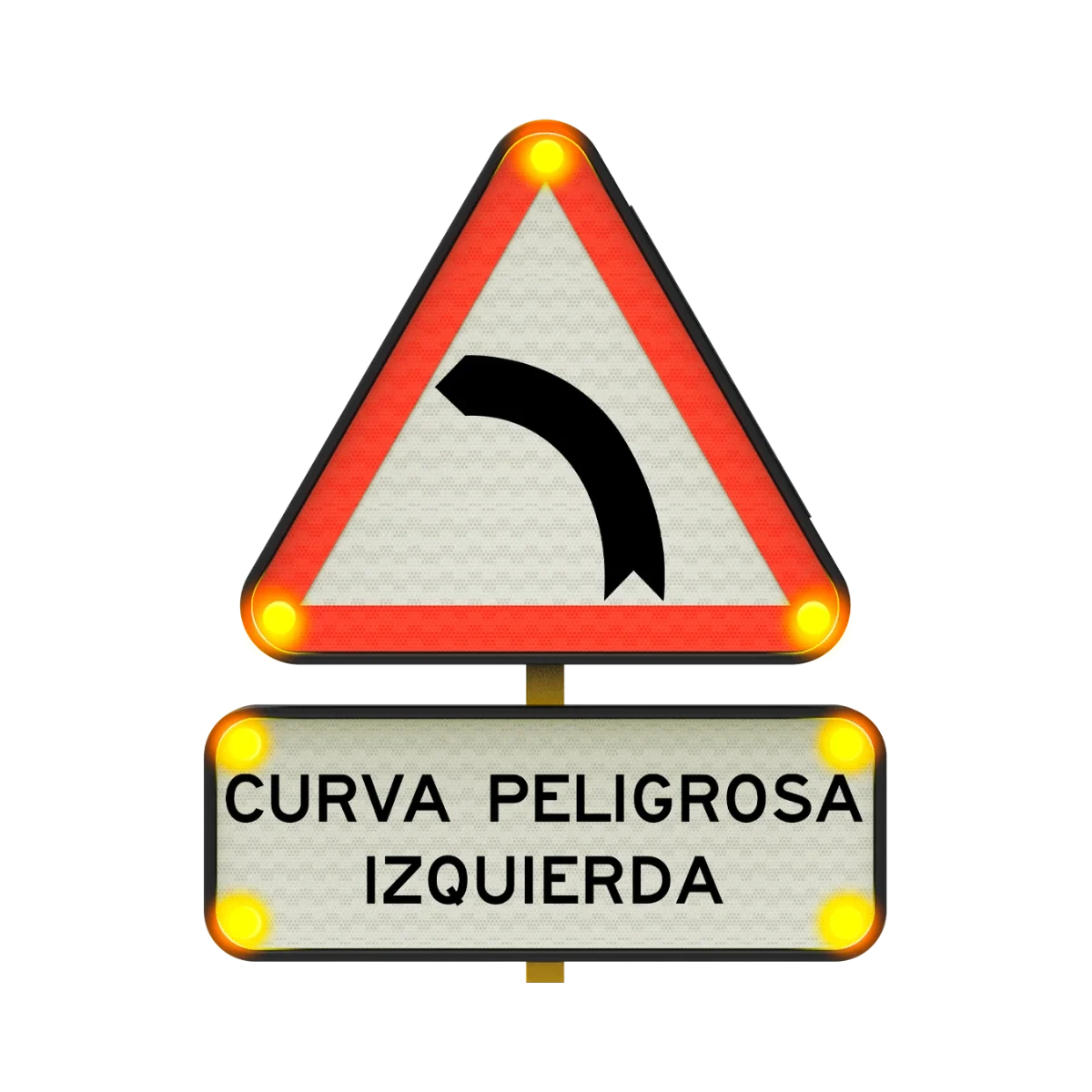 Curva Peligrosa hacia la Izquierda