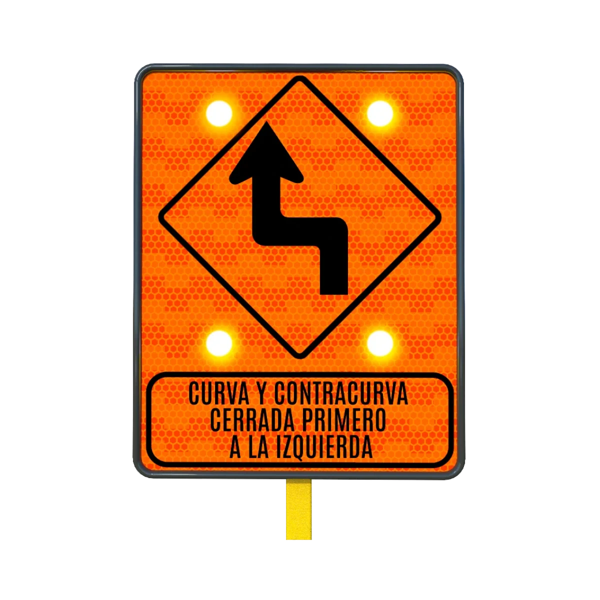 Curva y Contracurva Cerrada a la Izquierda Solar 61x76 cm