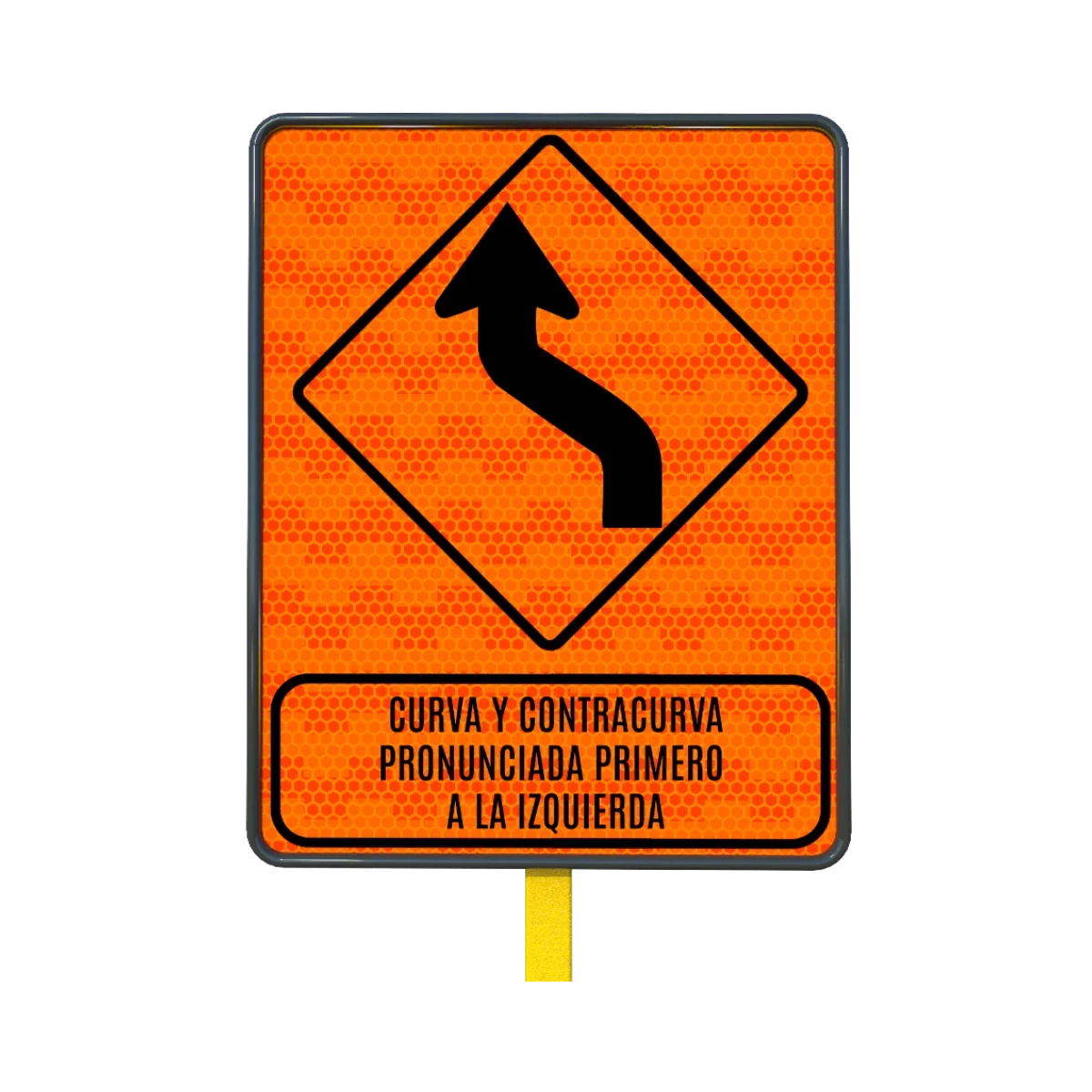 Curva y Contracurva Señal 61x76 cm