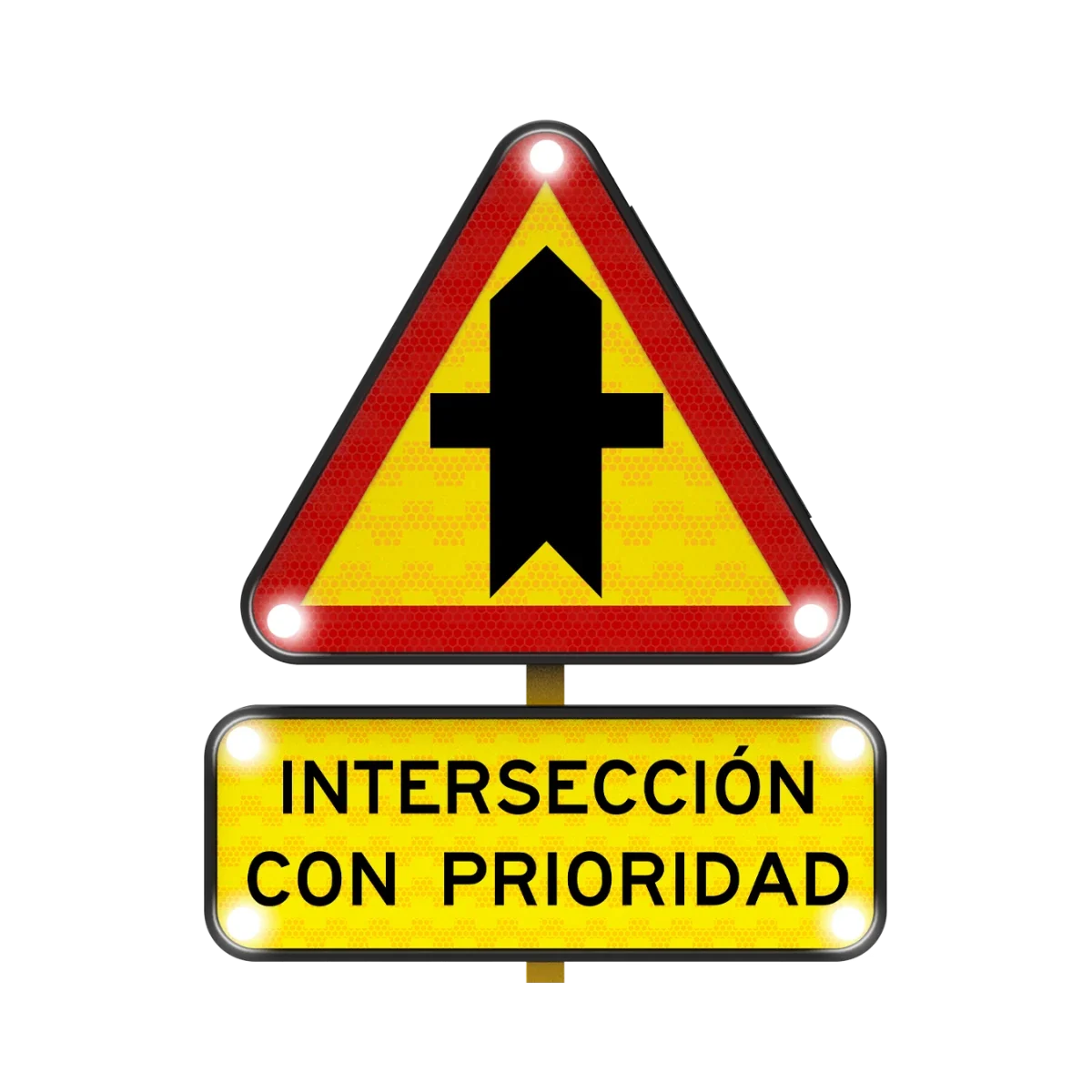 Intersección con Prioridad Solar 85x85 cm