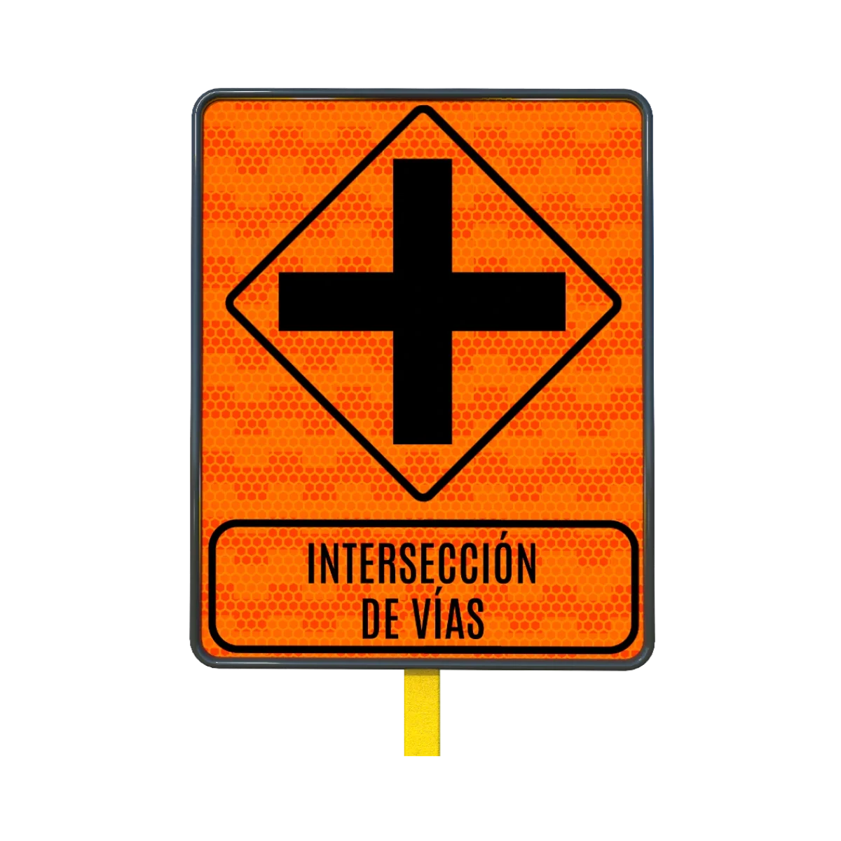 Intersección de Vías Señal 61x76 cm