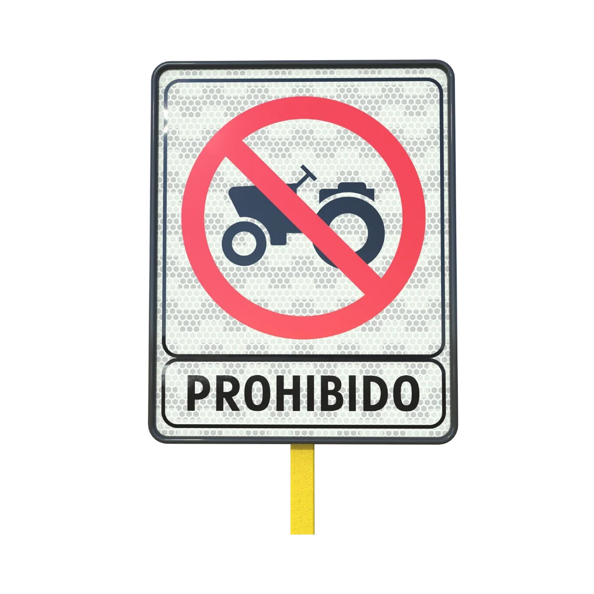 Señal Prohibido Circular Maquinaria Agrícola