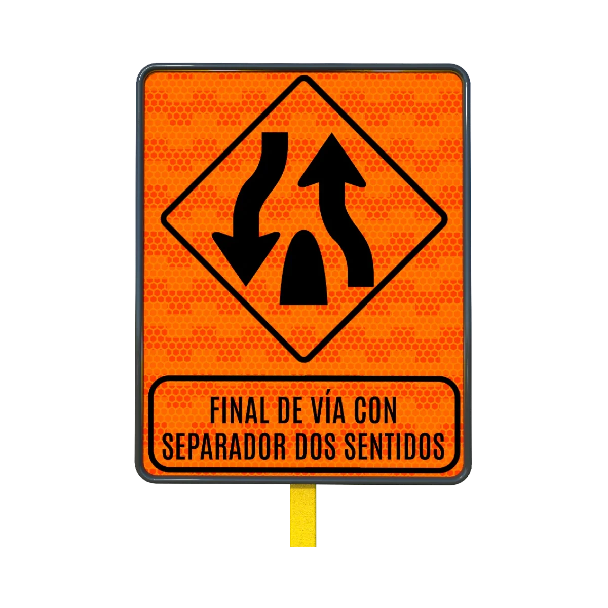 Señal Calzada Dividida 61x76 cm