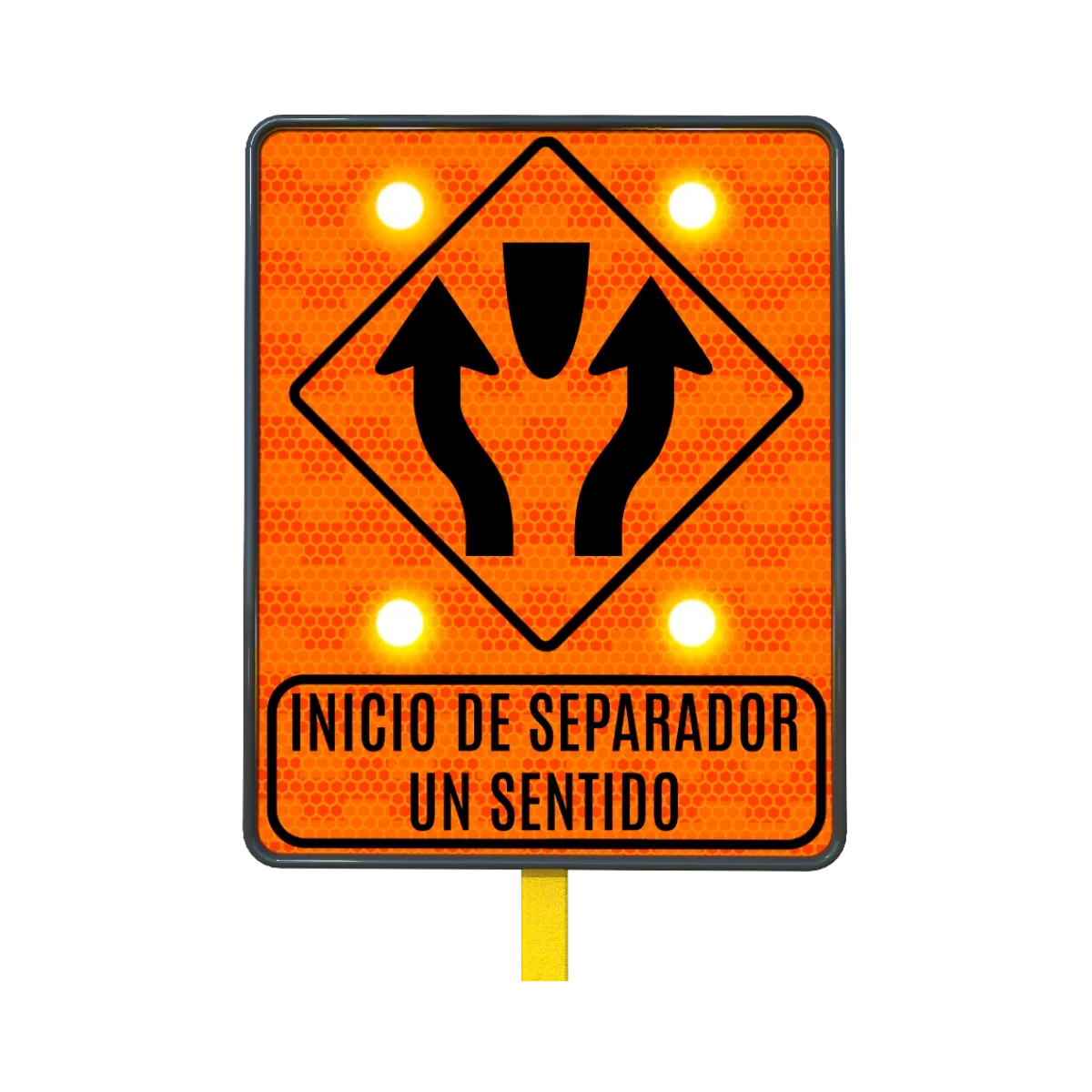 Señal de un Solo Sentido Solar 61x76 cm