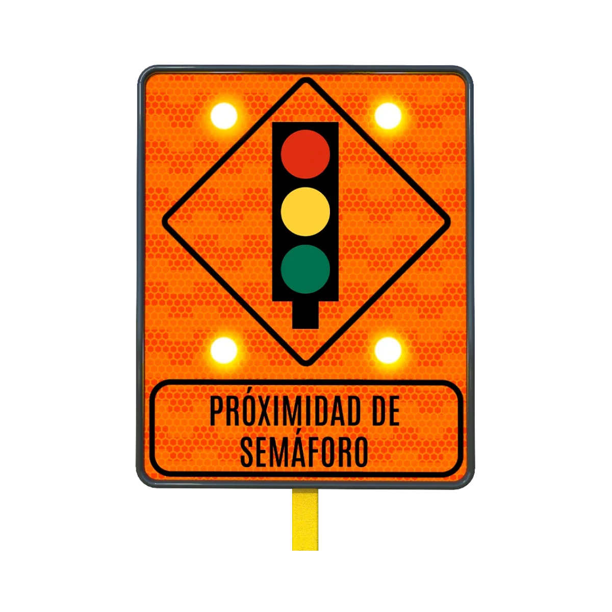Señal Proximidad de Semáforo Solar 61x76 cm