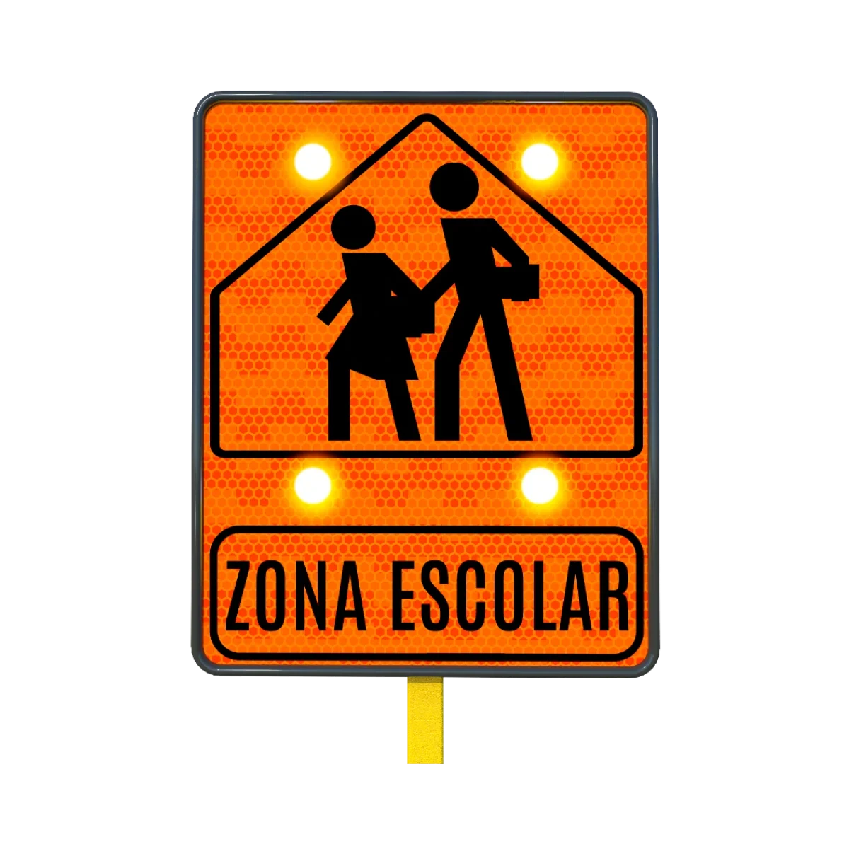 Señal Zona Escolar Solar 61x76 cm