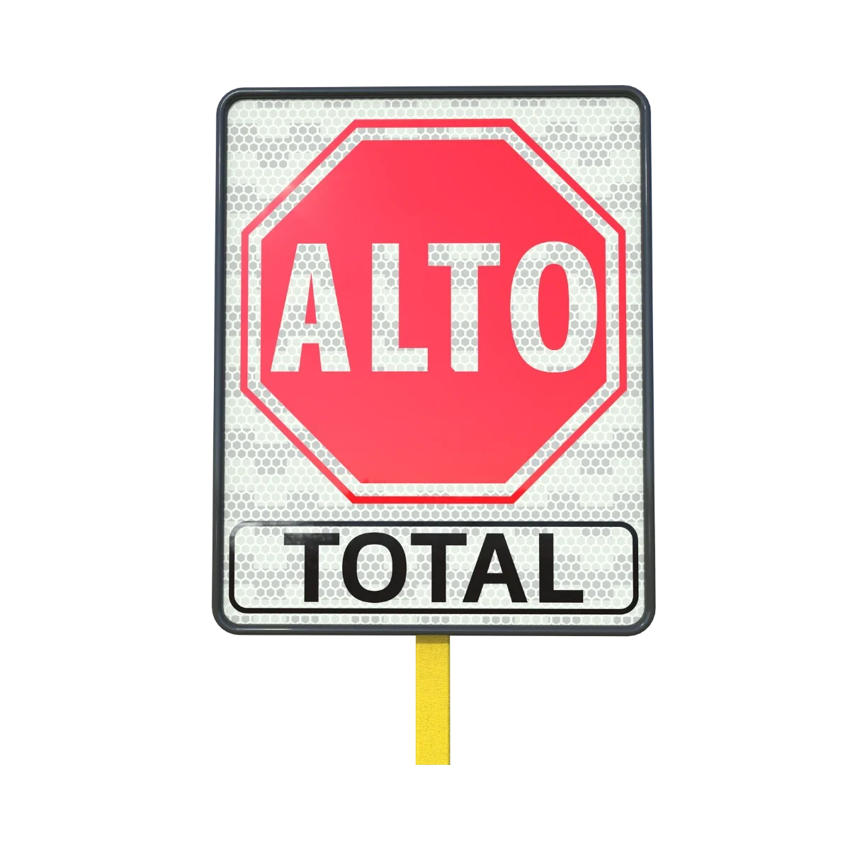 Señalamiento de Alto Total