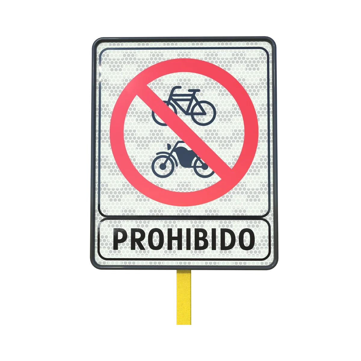 Señal prohibida la circulación de bicicletas y motocicletas