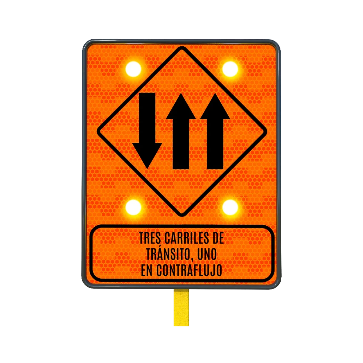 Tres Carriles Uno en Contraflujo Solar 61x76 cm
